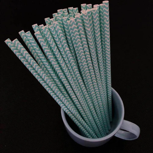 Waved Disposable Paper Straw