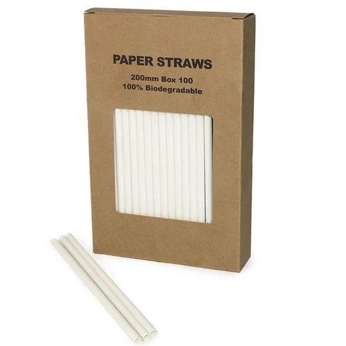 100 % Biodegradable Paper Straw