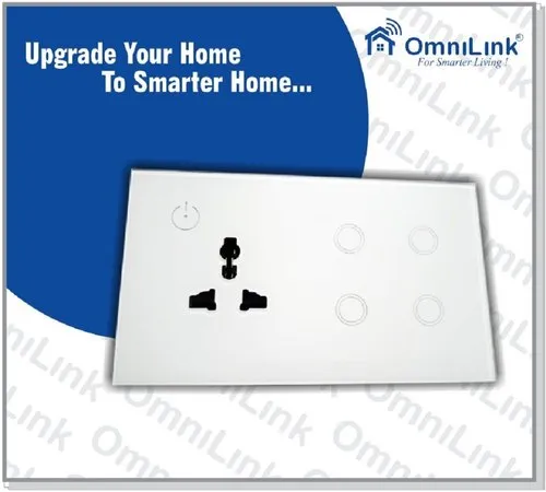 Omni Link Toughened Glass Smart WiFi Socket Switch