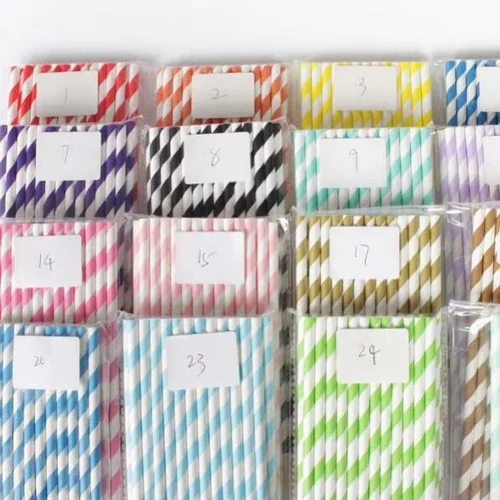 Coloured Paper Straw