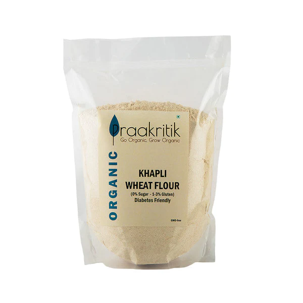 Khapli Wheat Atta | Diabetic Friendly | 1 kg | Pack of 2