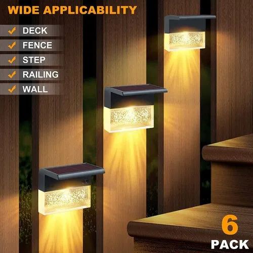 Homehop Solar LED Lights for Garden Home Outdoor Decoration Lamp Waterproof Deck, Step, Fence
