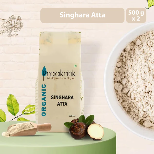 Singhara Atta | Potassium Rich | 500 g | Pack of 2