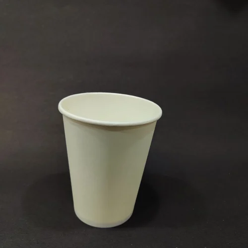 White 240 Ml Disposable Paper Food Glass.