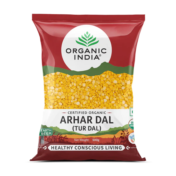 Organic India | Arhar Dal | Tur Dal | 500 g | Pack of 2