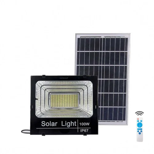 Homehop 100W Solar Light Outdoor Flood Led Lamp for Home Garden Wall