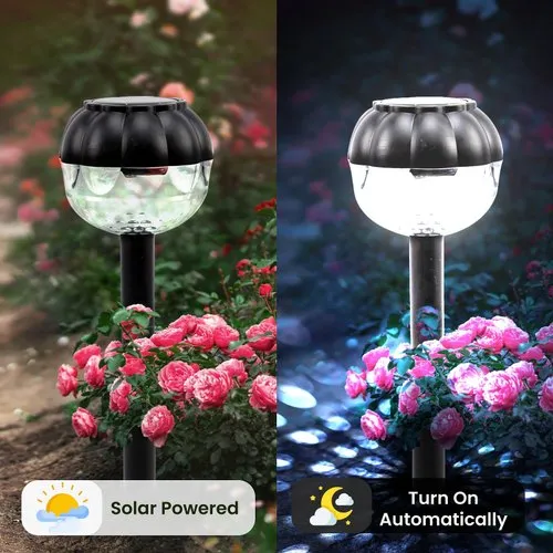Homehop Solar Lights for Home Garden Lawn LED Outdoor Decoration Spike Lamps Waterproof Path Lights