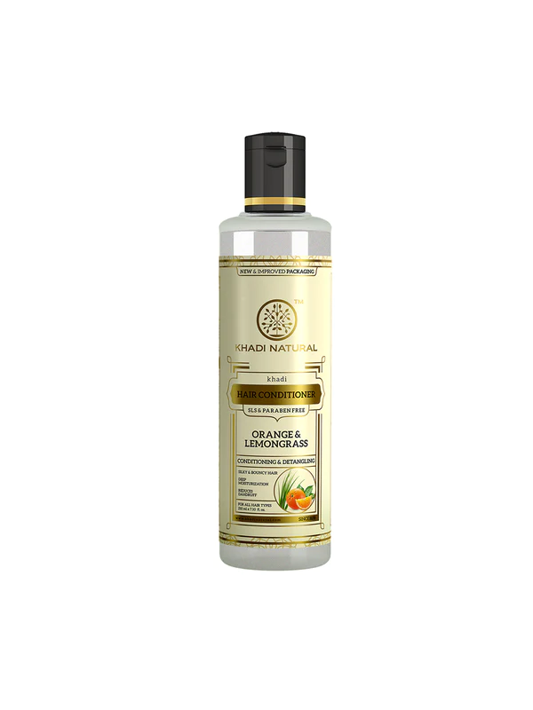 Khadi Natural Herbal Orange Lemongrass Hair Conditioner- Sls & Paraben Free-210