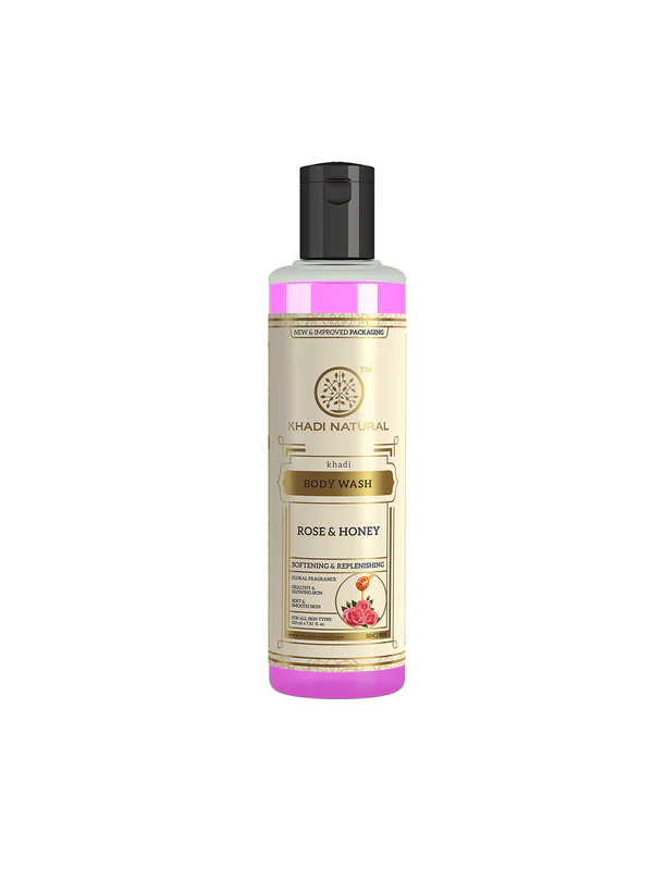 Khadi Natural Rose & Honey Body Wash 210 ml