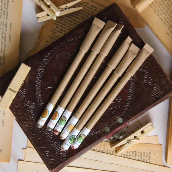 Recycled Paper with Seeds Paper Pens | Set of 10