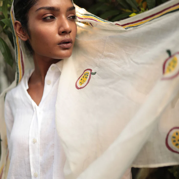 Passion Fruit Organic Cotton Stole