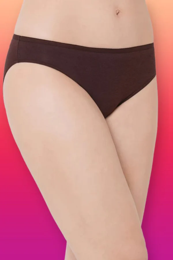 Organic Cotton Antimicrobial Bikini-IMP004-Dark Sienna