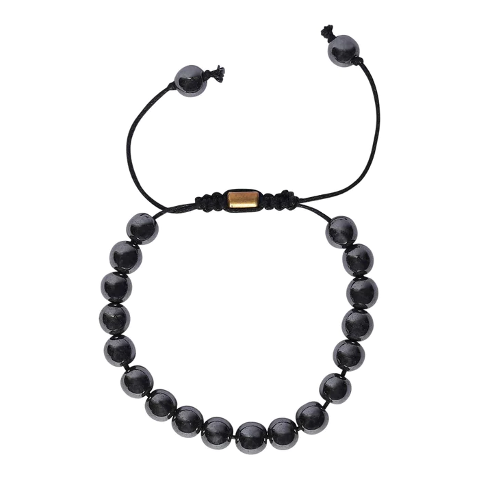 Unisex Real Hematite Healing Bracelet - Black