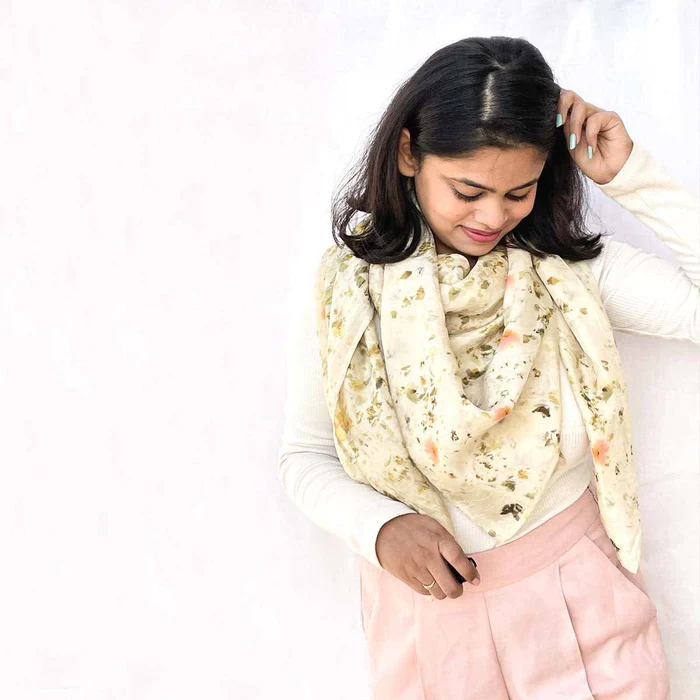 Basil Silk Square Scarf