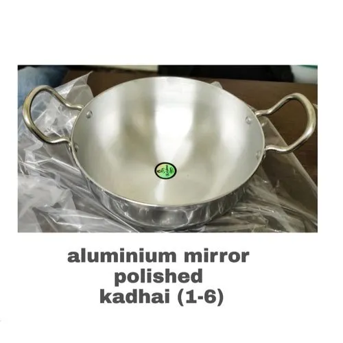 Aluminum Mirror Polished Kadhai