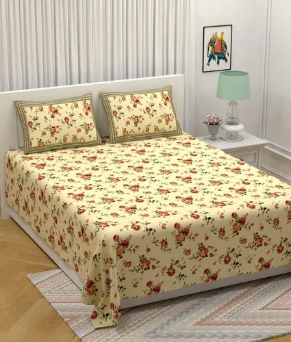 Floral Printed Cotton Bedsheets