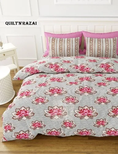 Printed Cotton Bedsheet Floral-Doriya