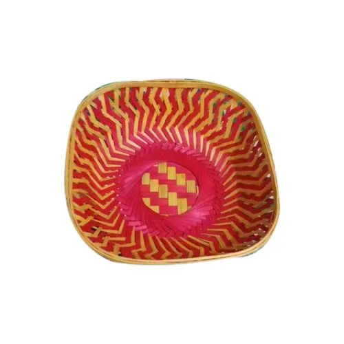 Handmade Woven Bamboo Basket