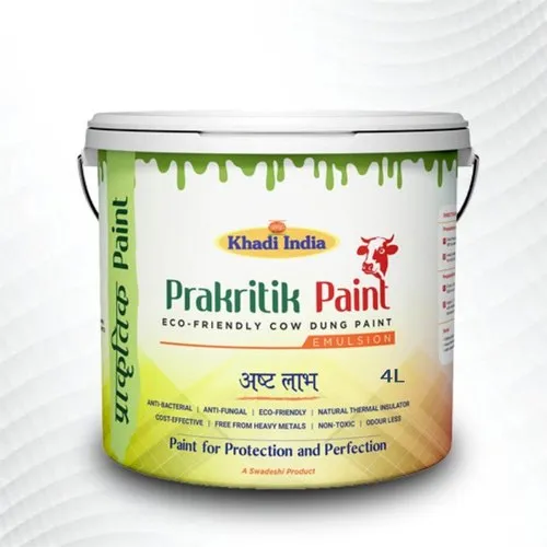 Khadi Prakritik Interior/ ExteriorEmulsion Paint 4 litre bucket, For Home Painting