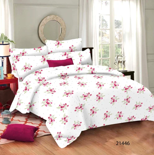 Printed Cotton Double Bedsheet Set