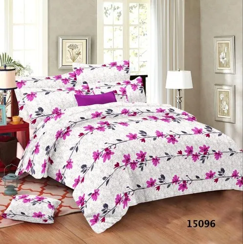 King Size Printed Cotton Bedsheet Set