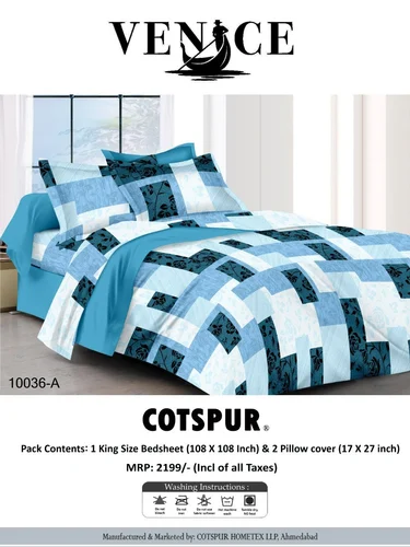 King Size Cotton Double Bed Sheet