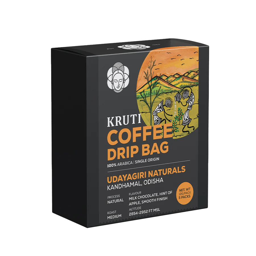 Kruti Coffee - Udaygiri Naturals Drip Bag | Medium Roast - Pack of 5