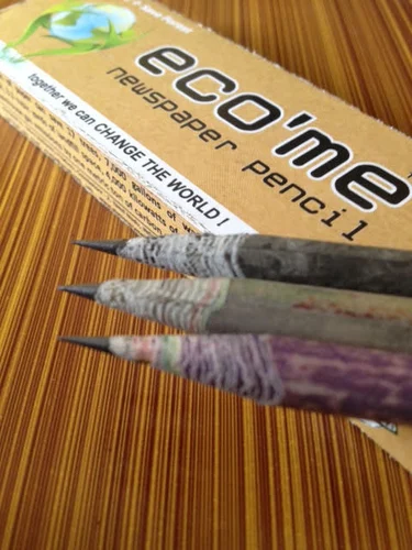 Recycled Newspaper Pencil Pack of ten