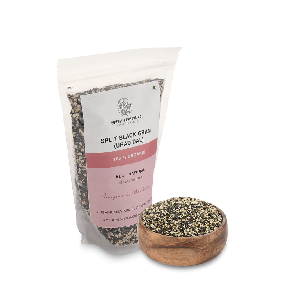 Organic Urad Dal Split Black / Kali Urad Dal - 500