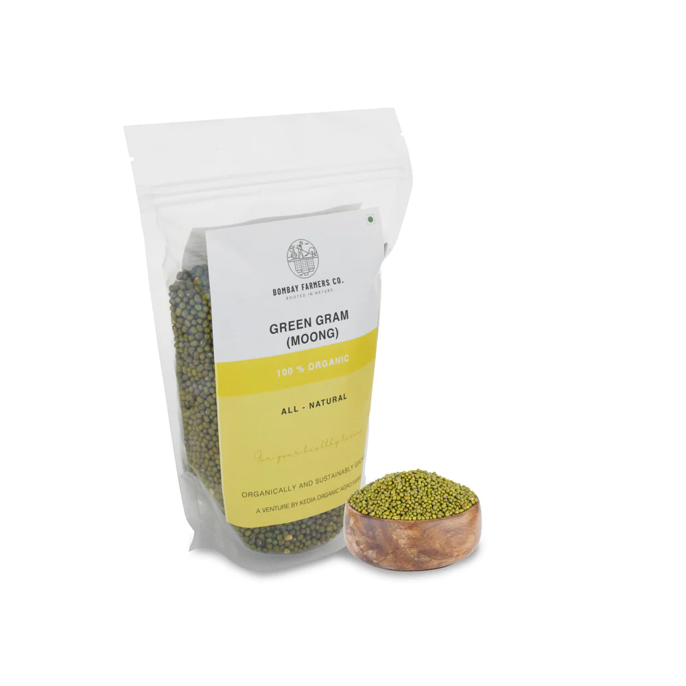 Organic Moong Green Whole / Akha Moong - 500 Gms