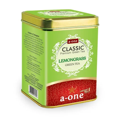 A-ONE LEMONGRASS GREEN TEA (100g TIN), For Home, 100 Gms