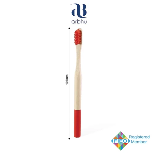 Biodegradable Bamboo Toothbrush Round