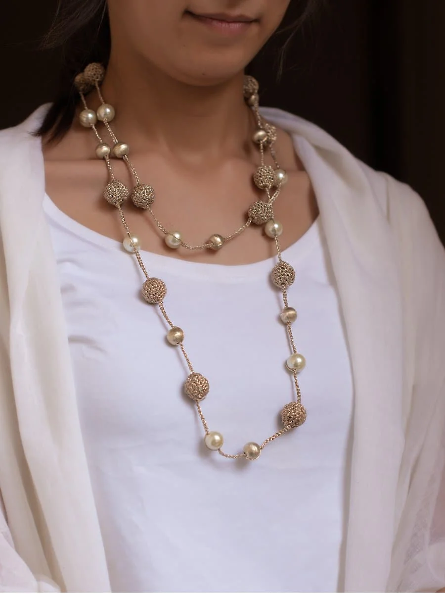 Handmade Nakshatra Pearl Necklace