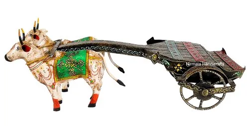 Antique Bullock Cart Decorative Showpiece