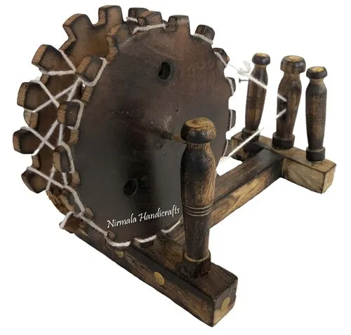 Wooden Gandhi Charkha Decorative Showpiece