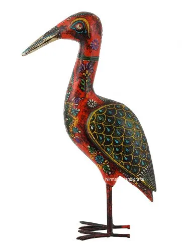 Wooden Craft Saras Crane Decorative Showpiece