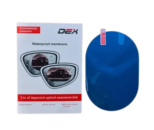 Anti-Fog Mirror Film Oval Shape Waterproof Membrane For Clear Vision For Car - Set Of 2