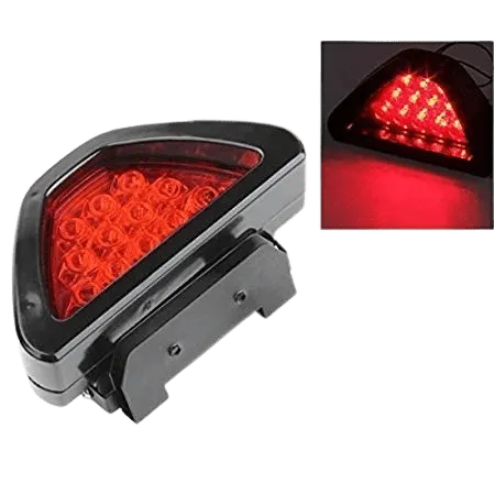 Type R LED Red Brake Strobe Tail Light Flasher For Car/Bike