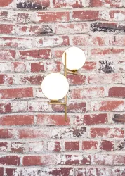 UP DOWN HANGING DOUBLE GLASS LIGHT