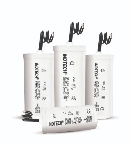 Indtech 70 Mfd Motor Run Capacitors (Plastic Body), Packaging Type: Box, 440 V