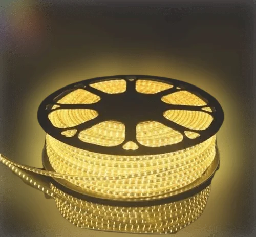 One Color Plug-in 3014 Warm White LED Rope Light, IP Rating: 65