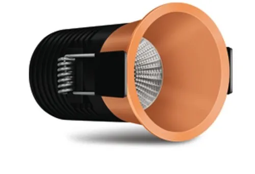 Round Wipro Garnet 12W Compact Gold LED COB Light