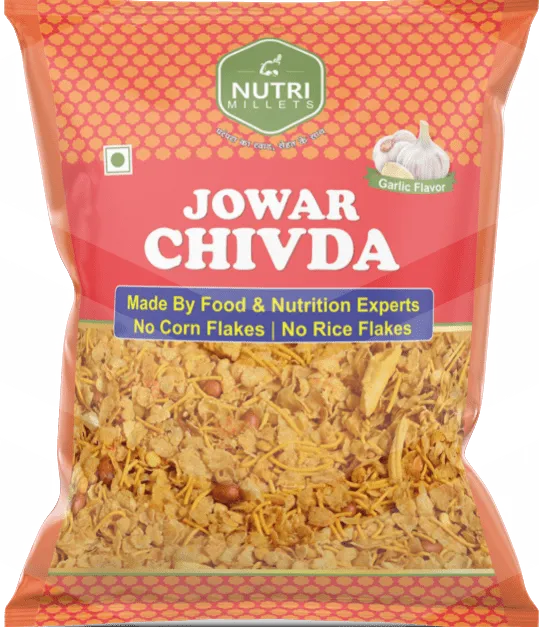 Nutrimillets Namkeen – Jowar Chivda – Garlic Flavor (100 grams)