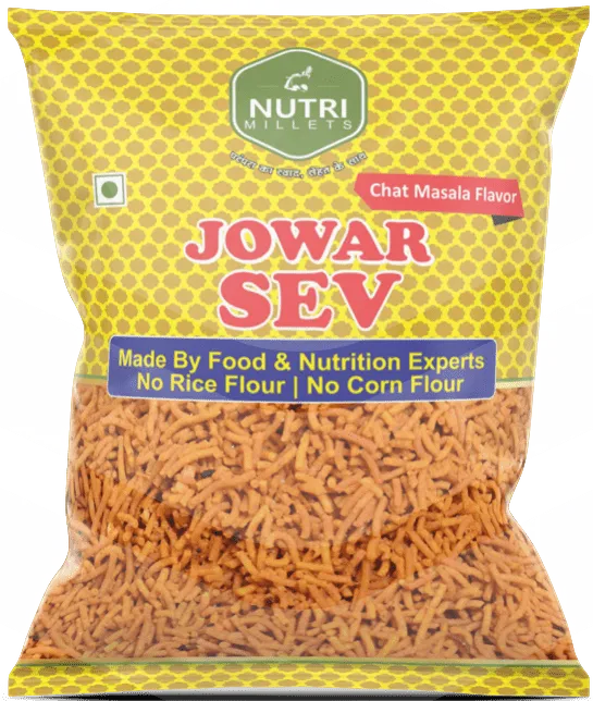 Nutrimillets Namkeen – Jowar Sev – Chat Masala Flavor (50 grams)