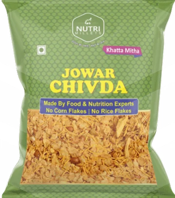 Nutrimillets Namkeen - Jowar Chivda Khatta Mitha Flavor (60gm)