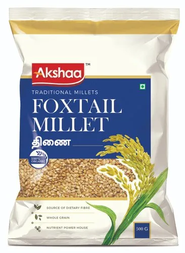 AKSHAA Natural Yellow Millet, Packaging Size: 500G, High in Protein