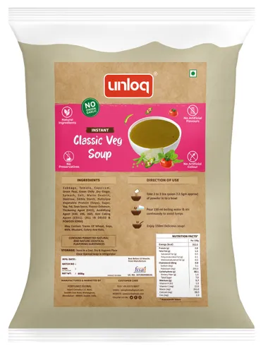 Jain Instant Classic Veg Soup, 1kg Pack, Serve 80 Bowls