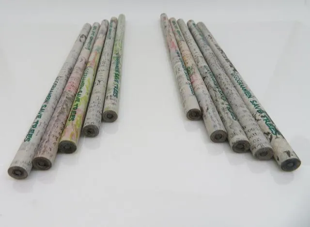 UPCYCLED NEWSPAPER PENCILS (COST: RS.50/- BOX)