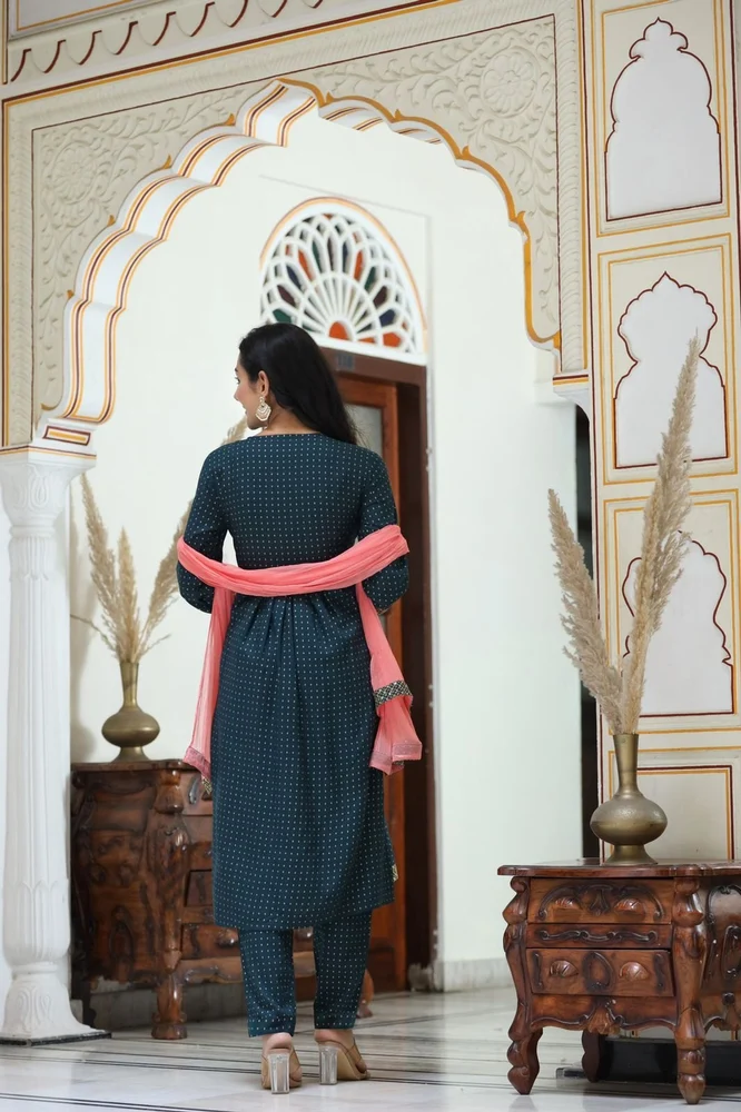 Round Neck Designer Kurti