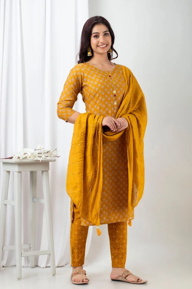 Yellow Designer Kurti